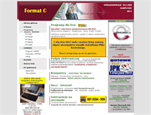 Tablet Screenshot of formatc.pl